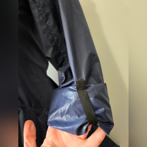 ZAC POSEN Designer Navy Blue Fit And Flare Lightweight Jacket With Hood. XS - Picture 8 of 14